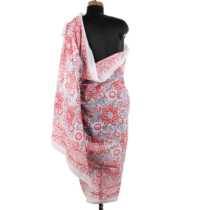 Floral Cotton Sarong | Beach Cover-Up &amp; Wrap Skirt