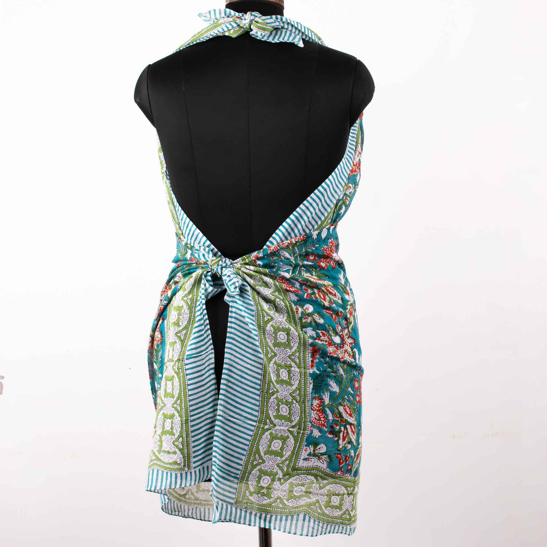 Floral Cotton Sarong | Beach Cover-Up &amp; Wrap Skirt