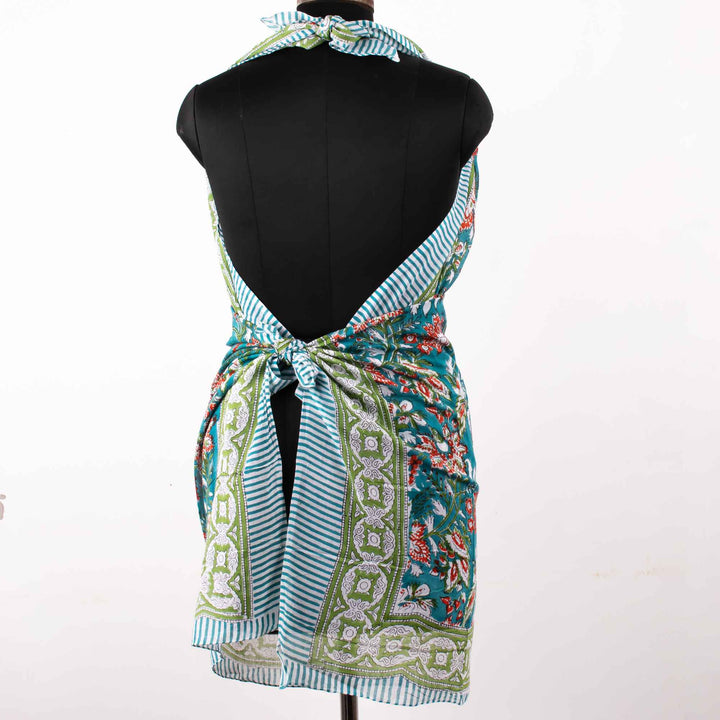 Floral Cotton Sarong | Beach Cover-Up &amp; Wrap Skirt