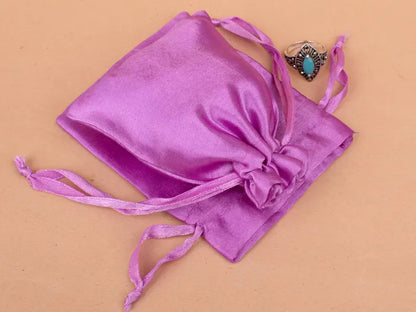 100 Opulent Haven Soft Lavender Satin Pouches