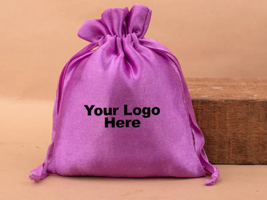 100 Opulent Haven Soft Lavender Satin Pouches