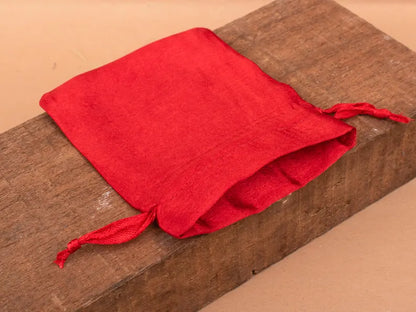 100 Imperial Charm Royalty Red Satin Pouches