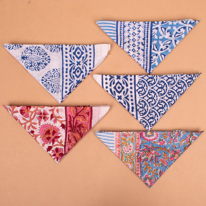 Set of 5 – Boho Cotton Bandanas | Everyday Head Scarf