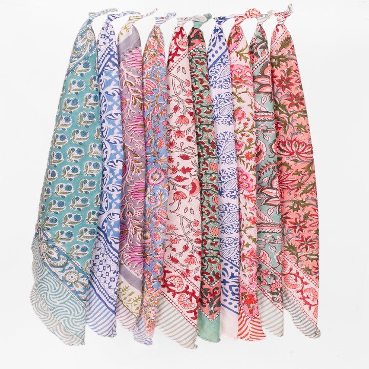 Set of 10 – Cotton Bandanas | Everyday Head Scarf
