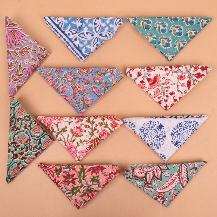 Set of 10 – Cotton Bandanas | Everyday Head Scarf