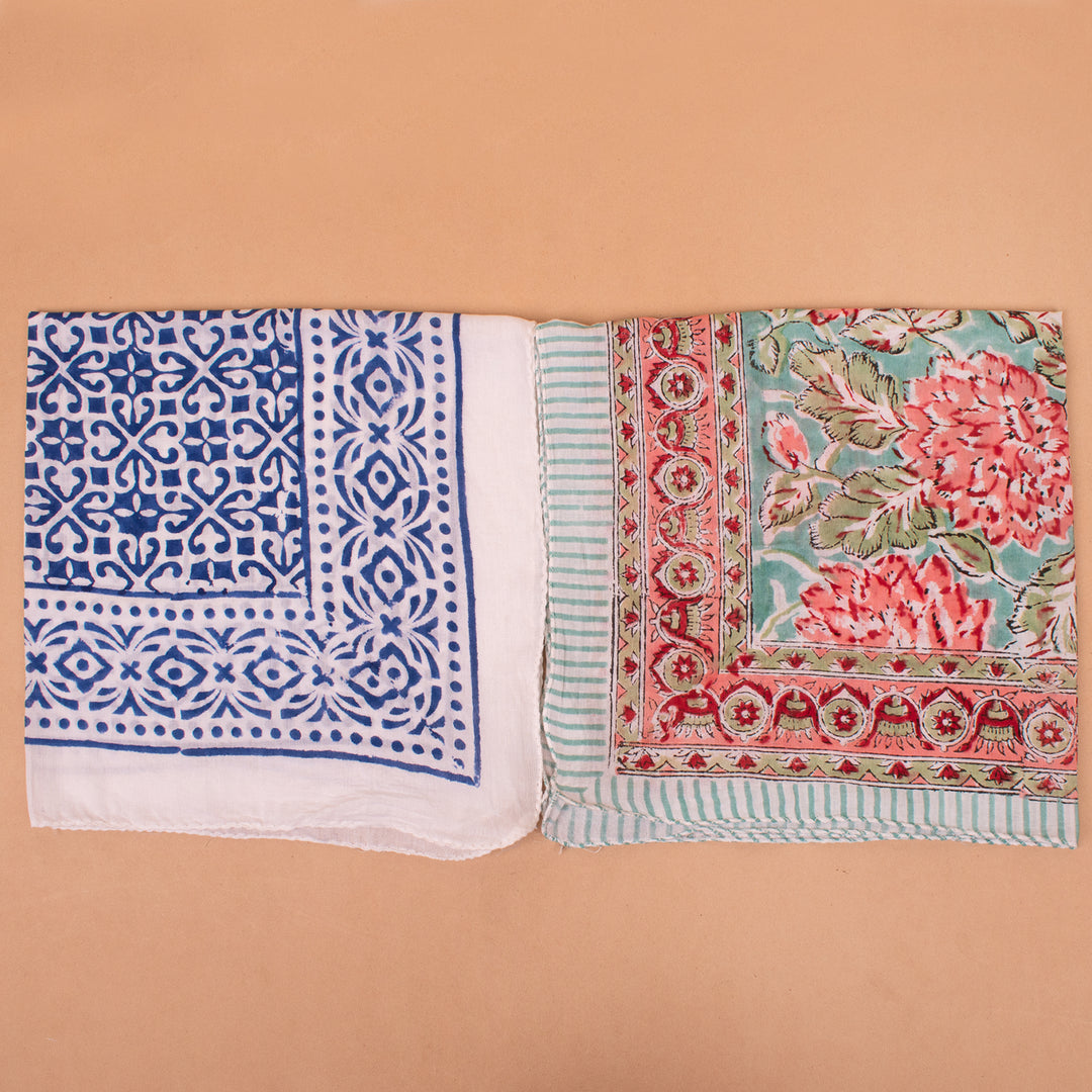 Set of 10 – Cotton Bandanas | Boho Head Scarf &amp; Hair Wrap