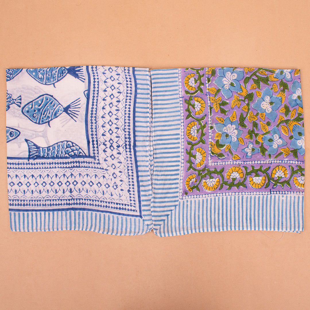 Set of 10 – Hand Block Cotton Bandanas | Hair Scarf &amp; Neck Wrap