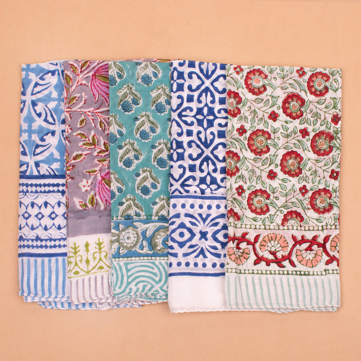 Set of 14 – Cotton Bandanas | Head Scarf &amp; Hair Wrap