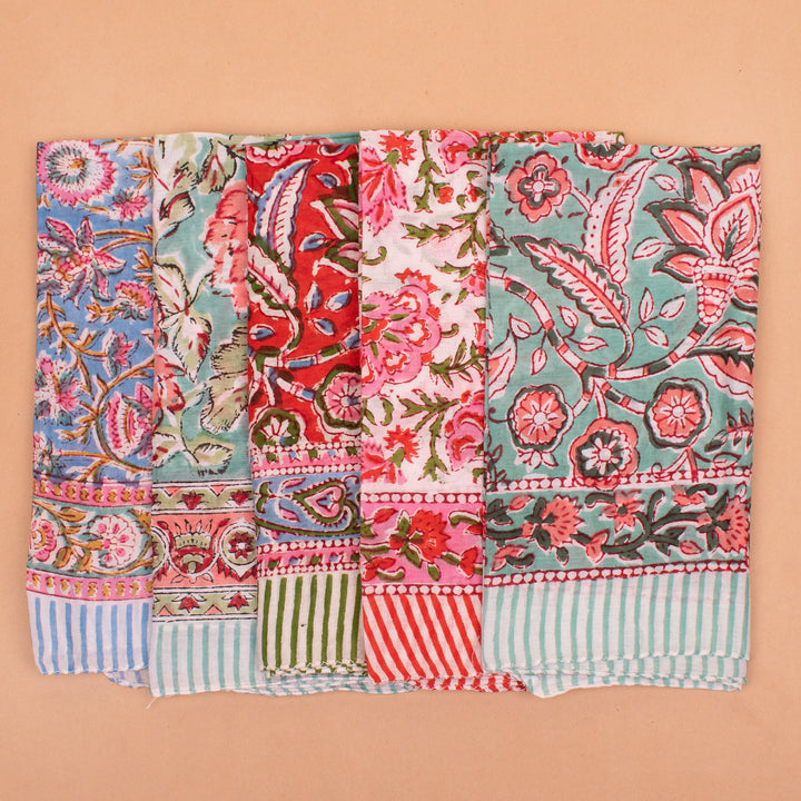 Set of 14 – Cotton Bandanas | Head Scarf &amp; Hair Wrap