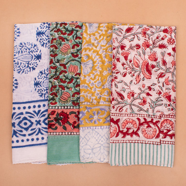 Set of 14 – Cotton Bandanas | Head Scarf &amp; Hair Wrap