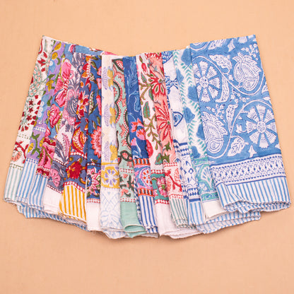 Set of 14 - Eco-Friendly Cotton Bandana | Reusable Soft Fabric Head Wrap