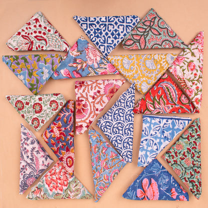 Set of 18 - Cotton Hair Scarf Bandana | Trendy Head Wrap for Casual Outfits