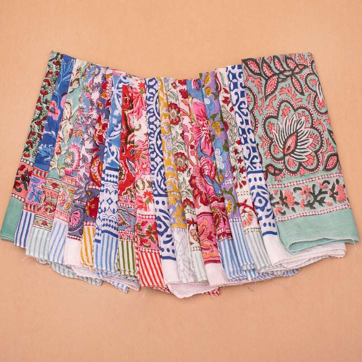Set of 18 – Cotton Bandanas | Neck Scarf &amp; Head Wrap