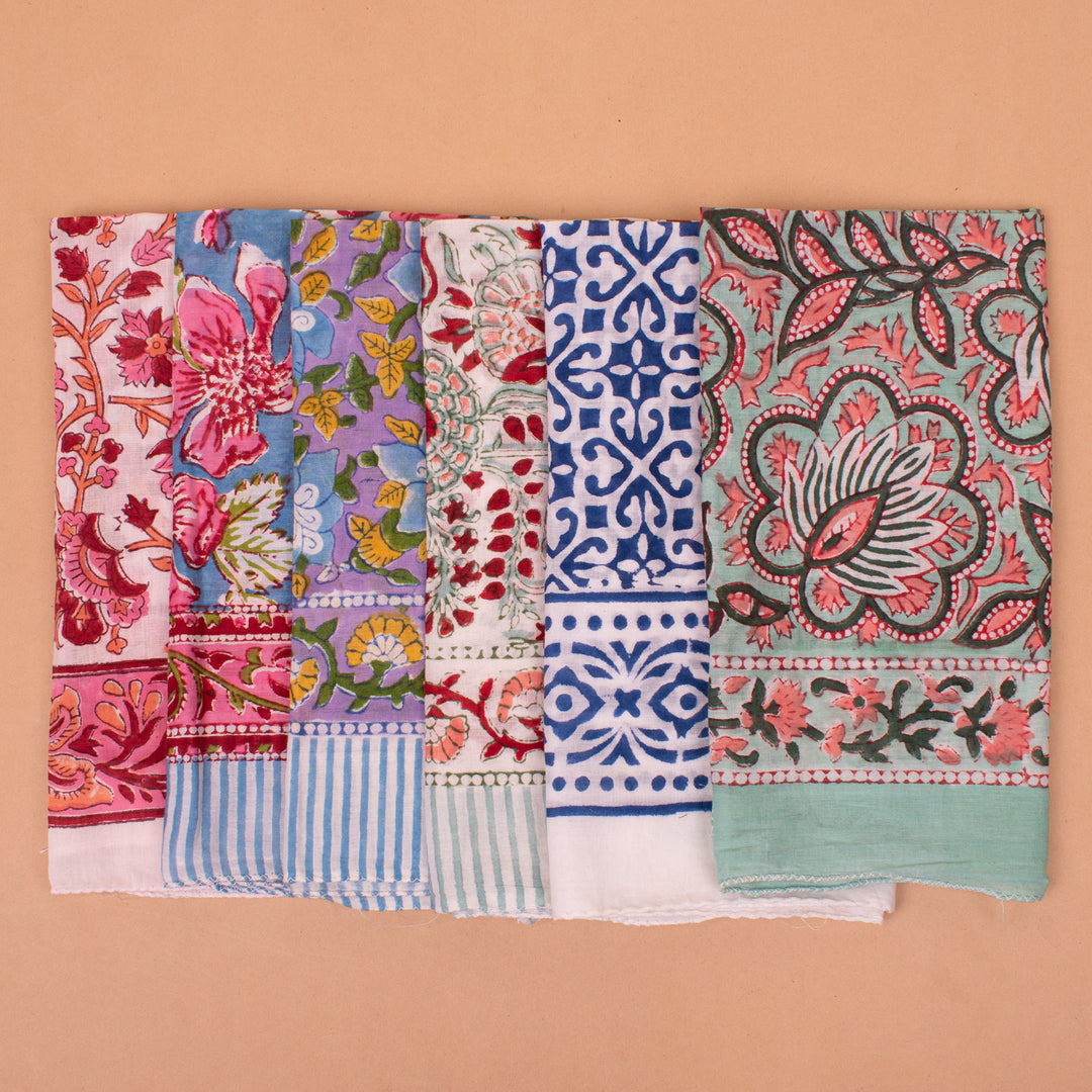 Set of 18 – Cotton Bandanas | Neck Scarf &amp; Head Wrap
