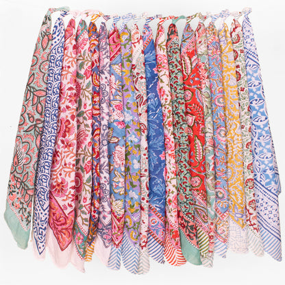 Set of 18 - Cotton Hair Scarf Bandana | Trendy Head Wrap for Casual Outfits