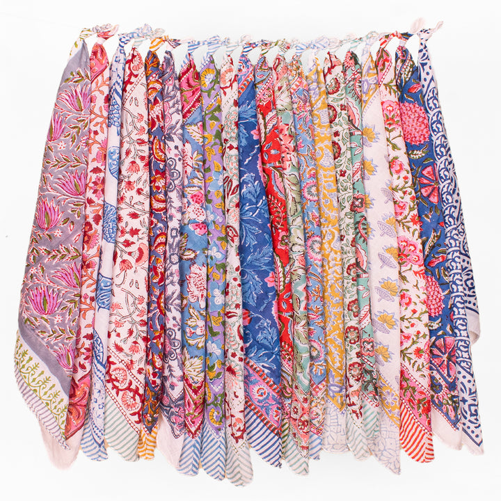 Set of 20 – Boho Cotton Bandanas | Everyday Head Scarf