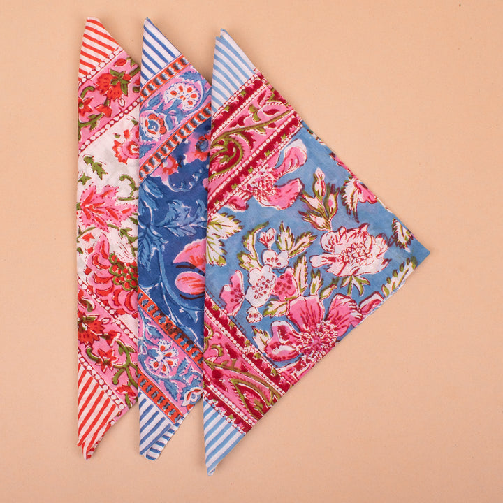 Set of 3 – Premium Cotton Bandanas | Hair Scarf &amp; Neck Wrap