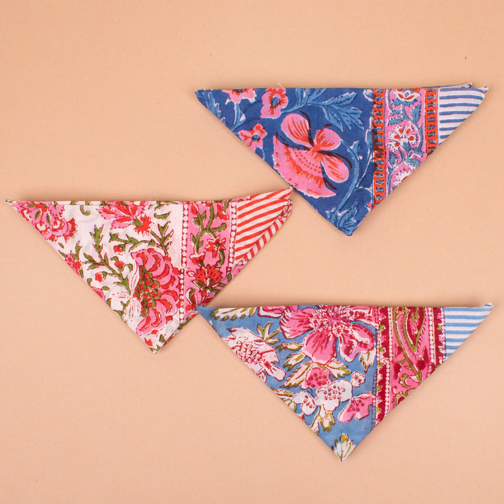 Set of 3 – Premium Cotton Bandanas | Hair Scarf &amp; Neck Wrap