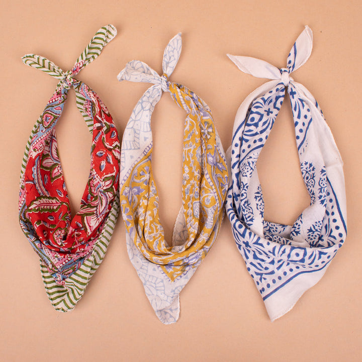 Boho Cotton Bandana | Everyday Head Scarf