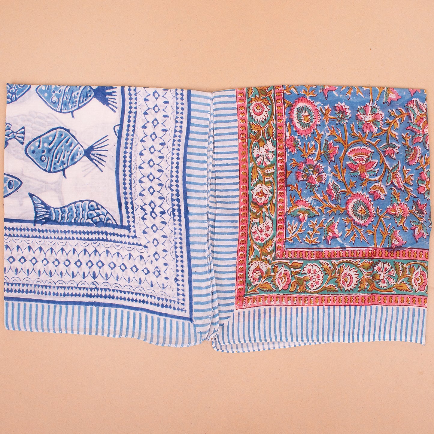 Set of 10 - Artisan Made Cotton Bandana | Unique Fabric Head Scarf with Premium Handmade Designs