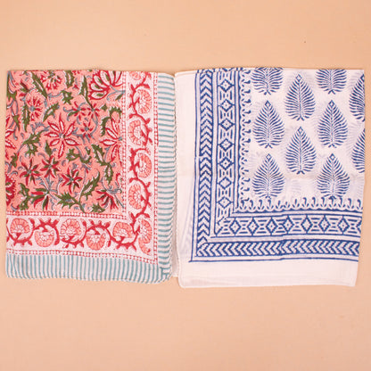 Set of 10 - Artisan Made Cotton Bandana | Unique Fabric Head Scarf with Premium Handmade Designs