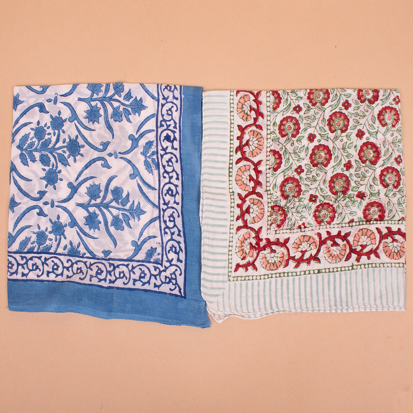 Set of 10 - Multi-Use Cotton Bandana | Soft Printed Head Wrap, Hair Scarf and Fashion Accessory for Everyone