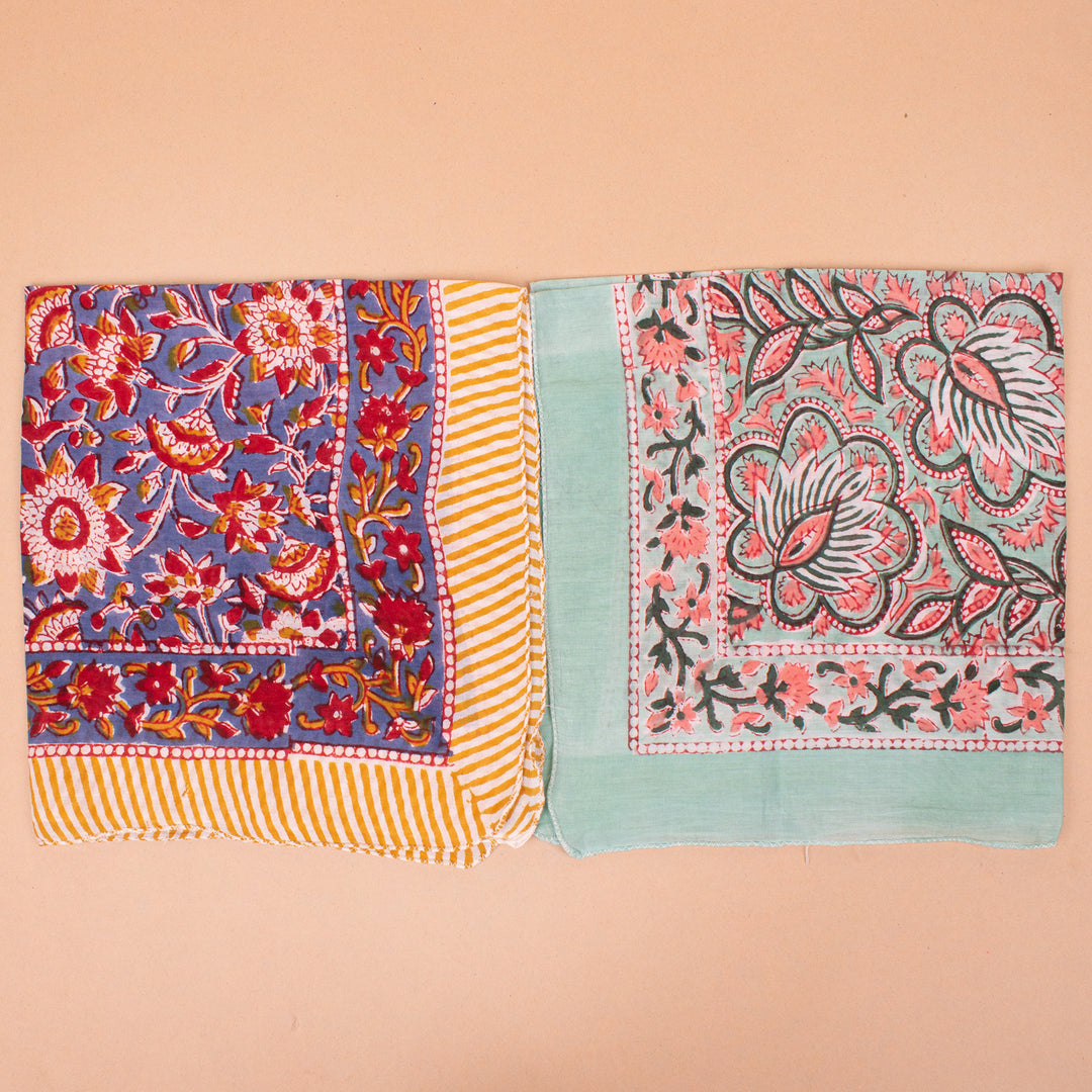 Set of 10 – Soft Cotton Bandanas | Boho Head Scarf &amp; Hair Wrap