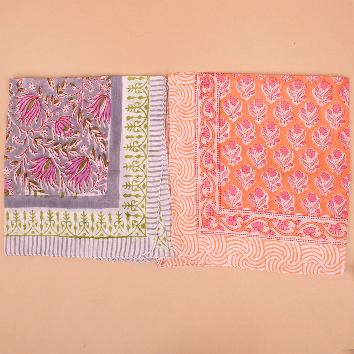 Set of 10 – Premium Cotton Bandanas | Hair Scarf &amp; Neck Wrap