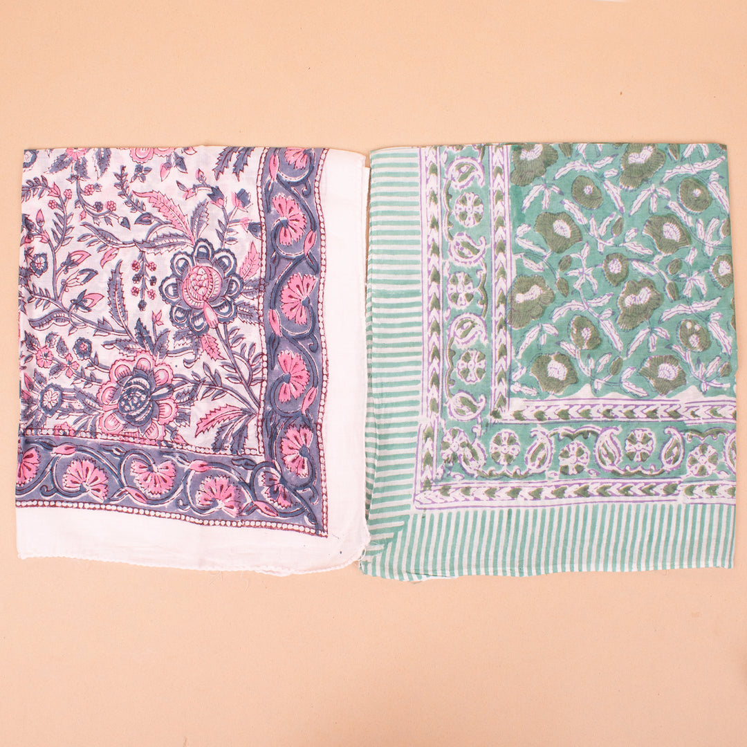Set of 10 – Premium Cotton Bandanas | Hair Scarf &amp; Neck Wrap