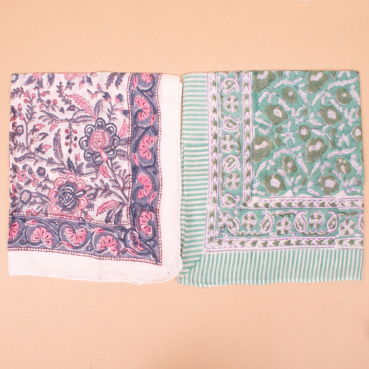 Set of 10 – Premium Cotton Bandanas | Hair Scarf &amp; Neck Wrap