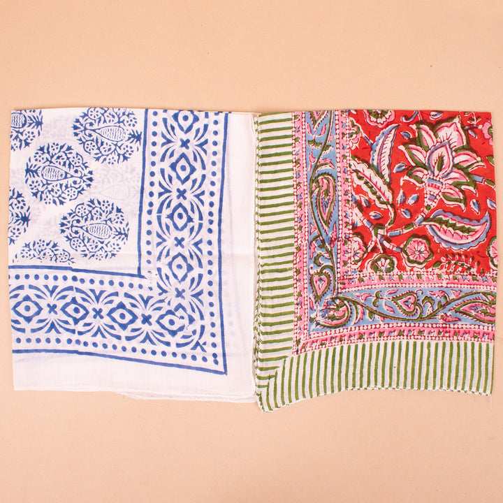 Set of 10 – Premium Cotton Bandanas | Hair Scarf &amp; Neck Wrap