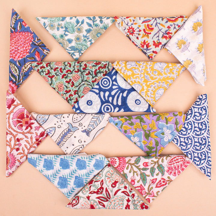Set of 14 – Cotton Bandanas | Neck Scarf &amp; Head Wrap