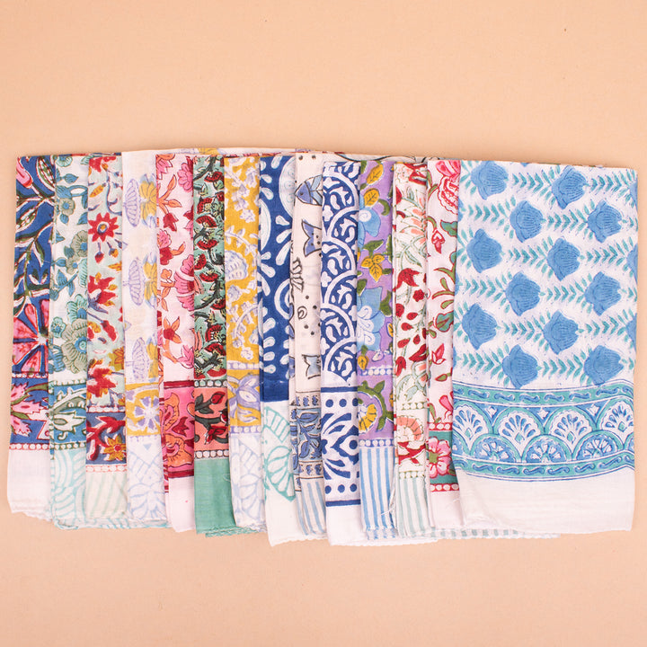 Set of 14 – Cotton Bandanas | Neck Scarf &amp; Head Wrap