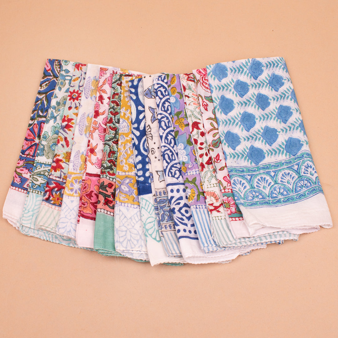 Set of 14 – Cotton Bandanas | Neck Scarf &amp; Head Wrap