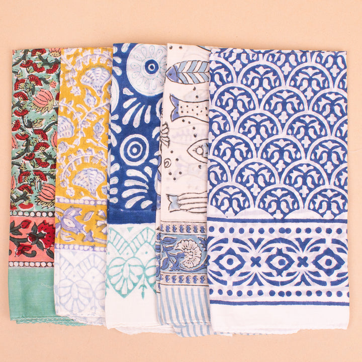 Set of 14 – Cotton Bandanas | Neck Scarf &amp; Head Wrap