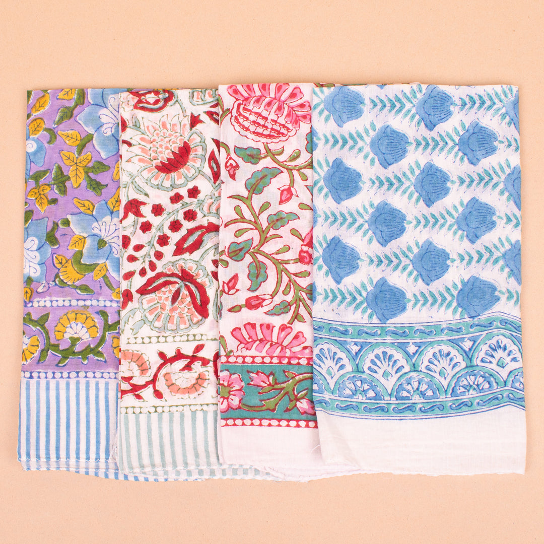 Set of 14 – Cotton Bandanas | Neck Scarf &amp; Head Wrap