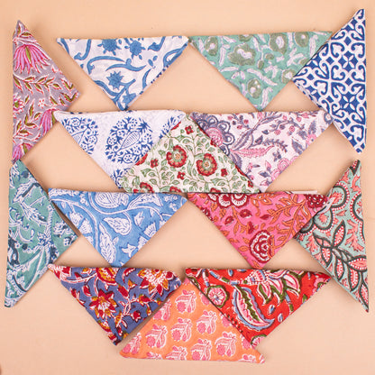 Set of 14 - Unisex Cotton Bandana Head Wrap | Premium Quality Fabric for Daily Wear and Outdoor Adventures
