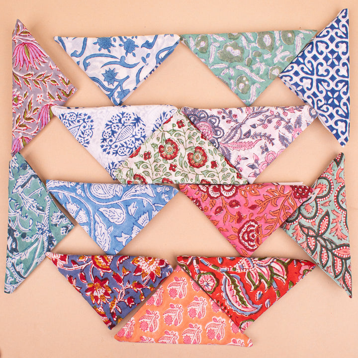 Set of 14 – Premium Cotton Bandanas | Everyday Head Scarf
