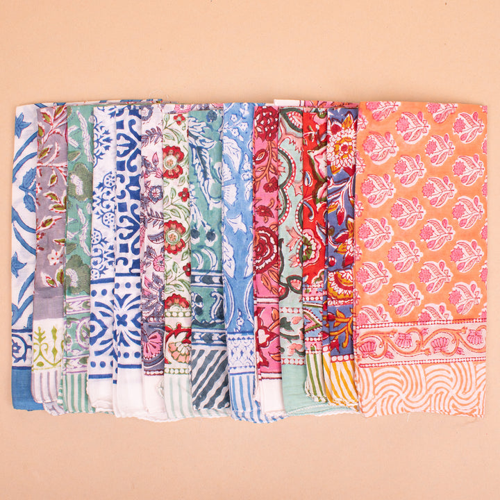 Set of 14 – Premium Cotton Bandanas | Everyday Head Scarf