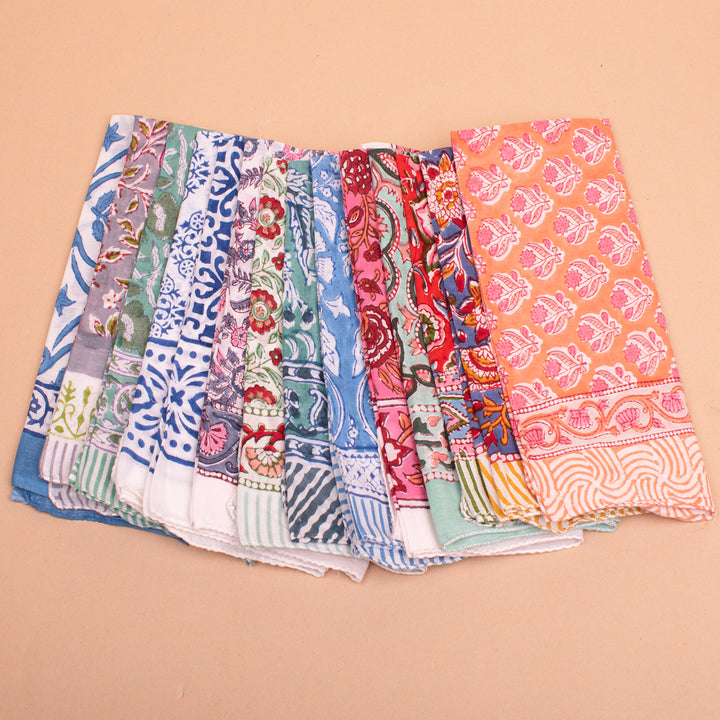 Set of 14 – Premium Cotton Bandanas | Everyday Head Scarf