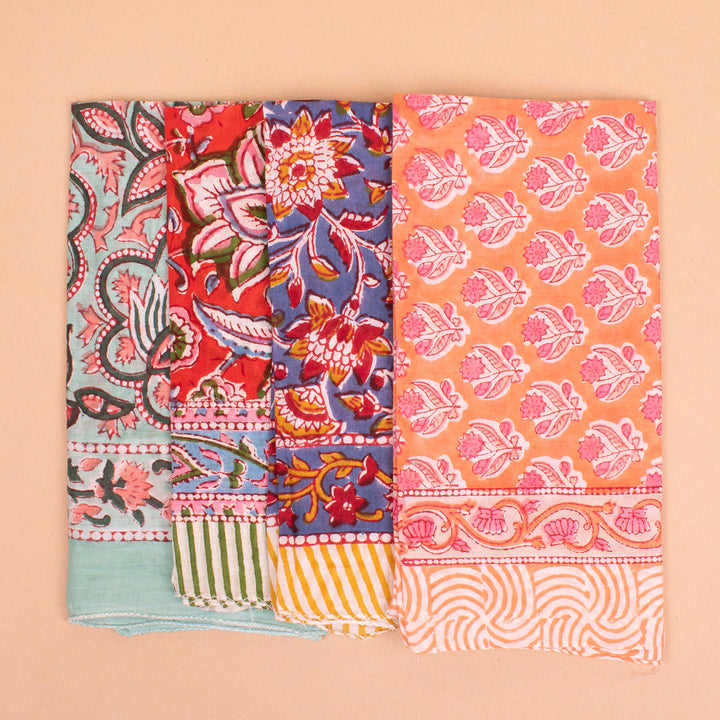 Set of 14 – Premium Cotton Bandanas | Everyday Head Scarf