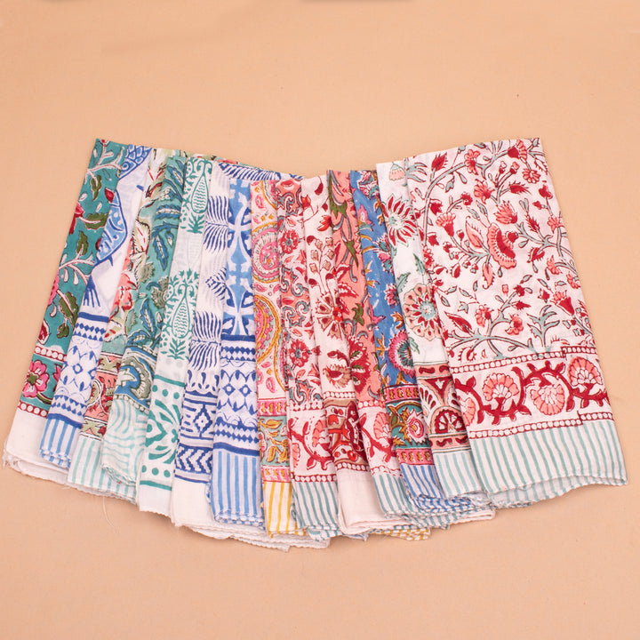 Set of 14 – Boho Cotton Bandanas | Boho Head Scarf &amp; Hair Wrap