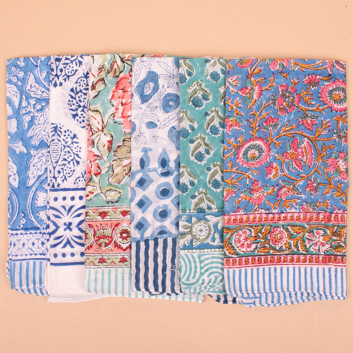 Set of 18 – Designer Cotton Bandanas | Hair Scarf &amp; Neck Wrap