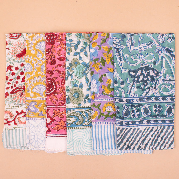 Set of 18 – Cotton Bandanas | Head Scarf &amp; Hair Wrap