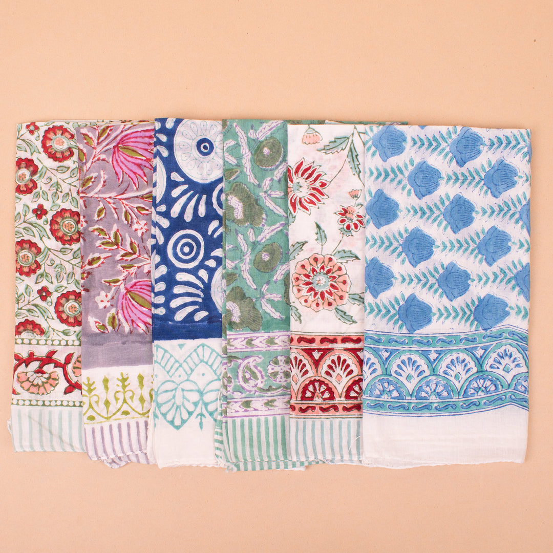 Set of 18 – Cotton Bandanas | Head Scarf &amp; Hair Wrap