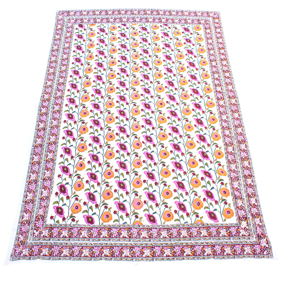 Boho Cotton Tablecloth 90x108 | Boho Table Cover
