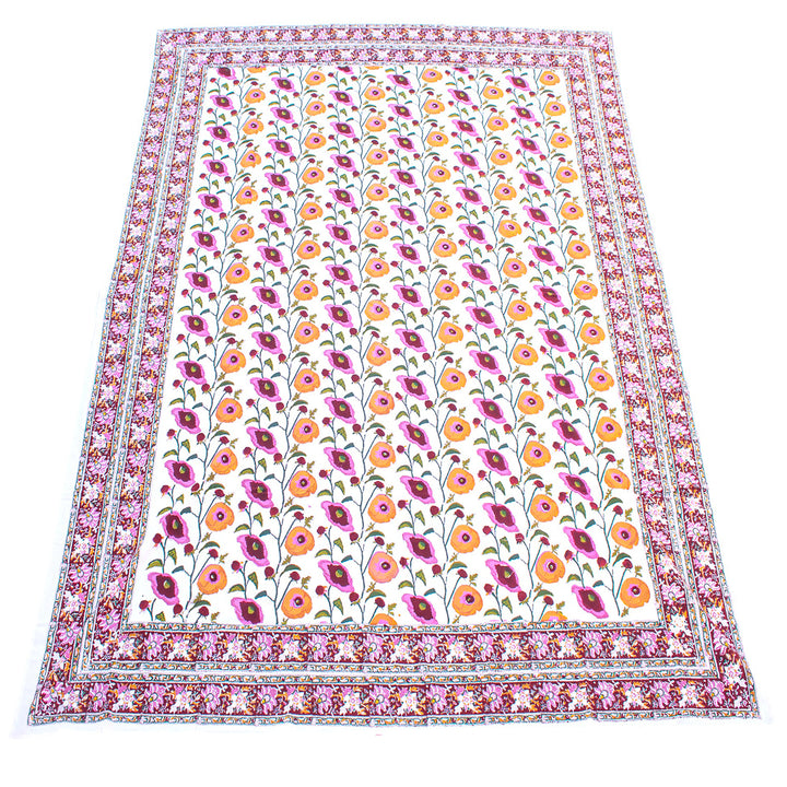Boho Cotton Tablecloth 90x108 | Boho Table Cover