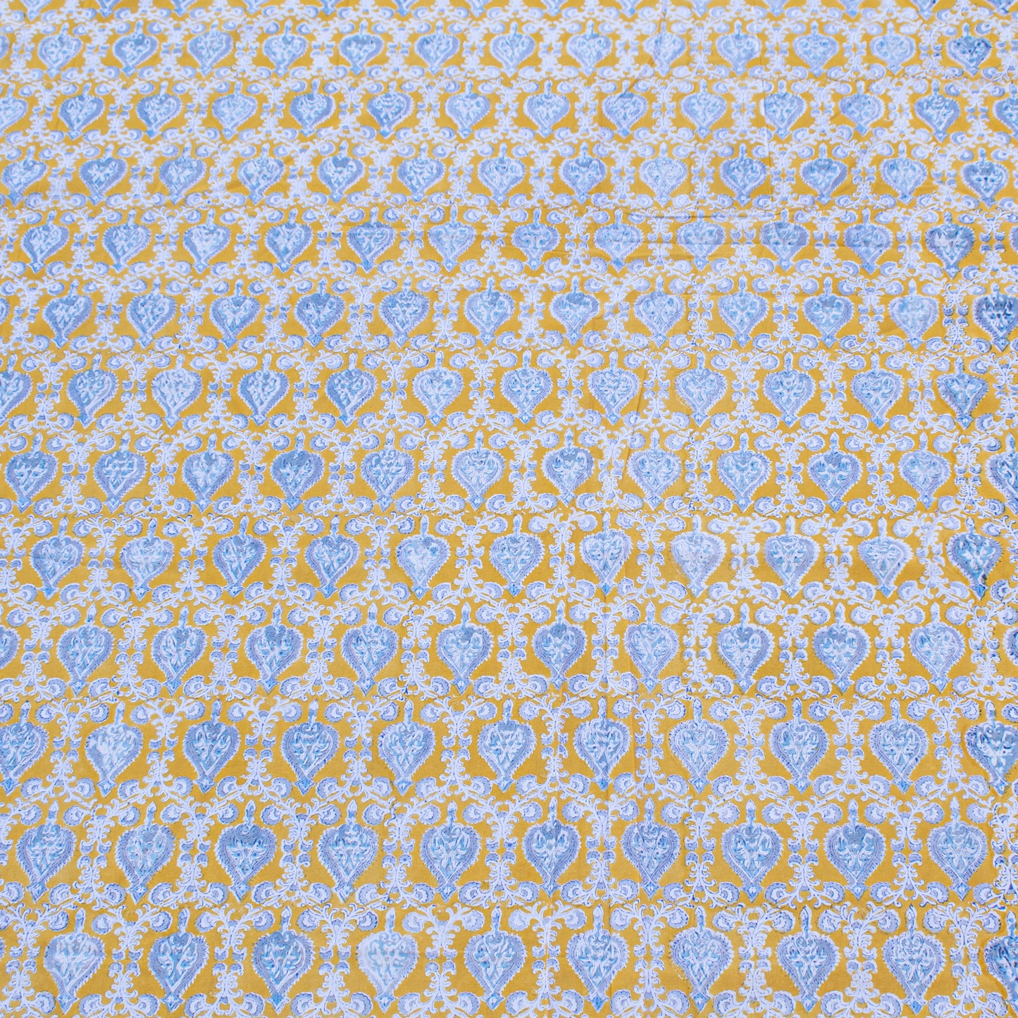 Traditional Block Print Tablecloth, Cotton Dining Cover, Artisan Home Linen - 90x108