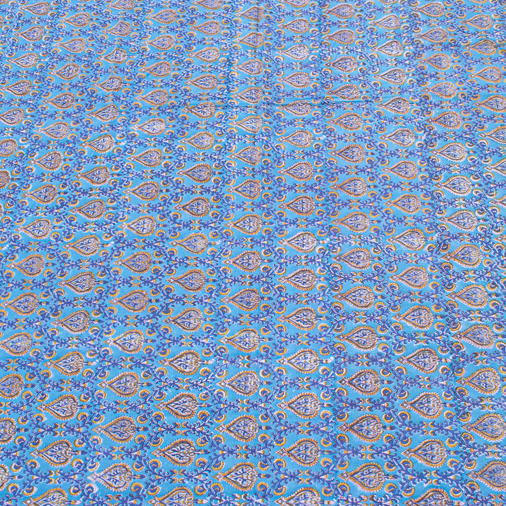 Hand Block Cotton Tablecloth 90x108 | Boho Table Cover