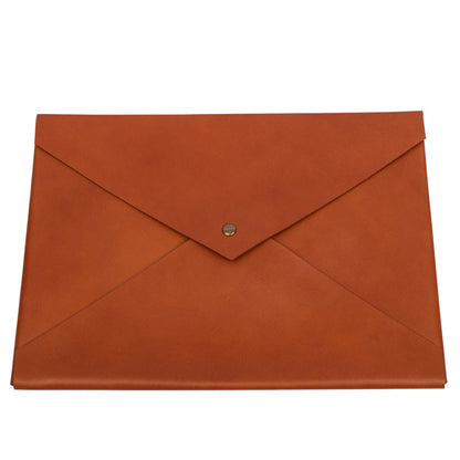 Premium Leather Envelope Laptop Sleeve – Slim Protective MacBook Cover
